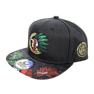 Meksika Düz Siperli Şapka Meksika Kızılderili Düz Siperli Beyzbol Şapkası Etnik Retro Tarz Meksika Hip-Hop Şapkası Özel Yapım - Product Image 5