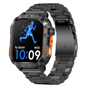 <span class=keywords><strong>Montre</strong></span> connectée robuste HT46, batterie de 1200 mAh, grand écran tactile IPS HD de 2,01 pouces, suivi du sommeil IP68, chronographe, télécommande - Product Image 1
