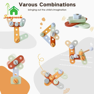 Ensembles d'activités <span class=keywords><strong>en</strong></span> <span class=keywords><strong>bois</strong></span> Montessori <span class=keywords><strong>pour</strong></span> bébés marcheurs jouets éducatifs push-pull <span class=keywords><strong>pour</strong></span> hommes femmes <span class=keywords><strong>enfants</strong></span> encourageant l'imagination quotidienne - Product Image 5