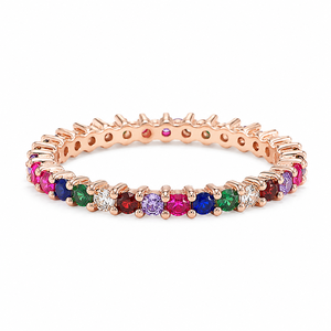 Anello in Stile Pietra Colorata, Anello di Tendenza per Donne, Design Unico, Accessorio per Dito - Product Image 1