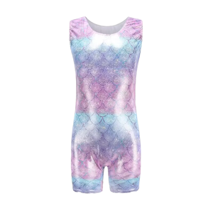 Justaucorps de gymnastique personnalisé de haute qualité YFJY057 pour filles, avec logo imprimé par sublimation, fabriqué en nylon durable pour enfants - Product Image 1