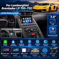 ZWNAV Pemutar DVD Mobil 7 Inci untuk Lamborghini Aventador LP700-750 2011-2019 dengan Unit Kepala Navigasi Android GPS
