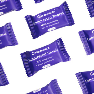 Pour <span class=keywords><strong>Amazon</strong></span> exclusif serviettes jetables compressées pour le visage emballage de bonbons 6 pièces produit transfrontalier en gros non tissé - Product Image 5