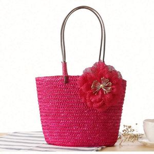 Sac à main tressé coloré torsadé pour femme, sac de plage à bandoulière, vente en gros - Product Image 5