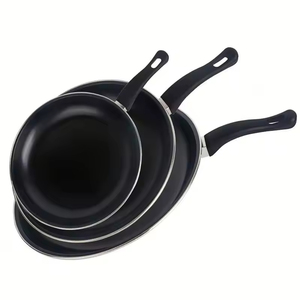 Ensemble de trois poêles en acier inoxydable antiadhésives pour usage domestique, idéal pour le commerce international : cuiseurs à riz, woks et poêles à frire - Product Image 5