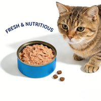 Comida Húmeda para Gatos Premium Sin Granos OEM, 85g, Dieta Completa en Lata (Pollo y Atún), Equilibrada, Rica en Proteínas, Salud Digestiva, Alto Contenido de Carne