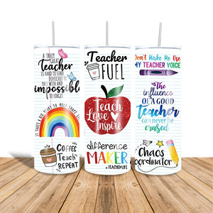 Vaso térmico delgado <span class=keywords><strong>de</strong></span> 20 oz con diseño <span class=keywords><strong>de</strong></span> profesor, taza <span class=keywords><strong>de</strong></span> acero inoxidable, regalo personalizado <span class=keywords><strong>de</strong></span> agradecimiento para profesores, vaso térmico aislado con pajita - Product Image 2