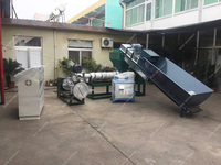 Machine de compactage et d'agglomération automatique pour plastiques PET, PP, PE, PS, EPS, avec technologie à anneau d'eau, pour la fabrication de granulés et le recyclage de matériaux souples
