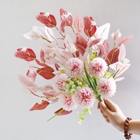 Bouquet moderne de fleurs artificielles en soie et silicone, faits main, haute simulation, respectueux de l'environnement, pour la remise des diplômes et la Saint-Valentin, vente en gros