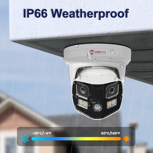 <span class=keywords><strong>Anpviz</strong></span> Stock US 4K 8MP POE IP 180 °   Caméra de sécurité à double objectif Audio bidirectionnel Dissuasion active H.265+ IP66 Caméra panoramique - Product Image 4