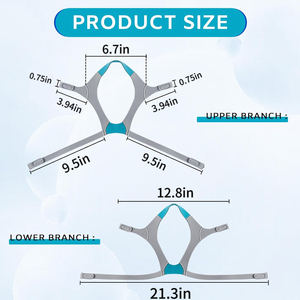 Offre Spéciale – Sangle de Tête CPAP Réglable et Confortable YM-HS1001 (ODM/OEM) – Fourniture Médicale pour <span class=keywords><strong>Masque</strong></span> Nasal à Coussinets F20 - Product Image 4