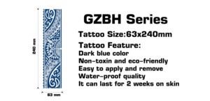 Plant Based Herbal Semi Permanent <b>Tattoo</b> Sticker Waterproof Custom Logo Arm Body Art Wholesale - Product Image 2