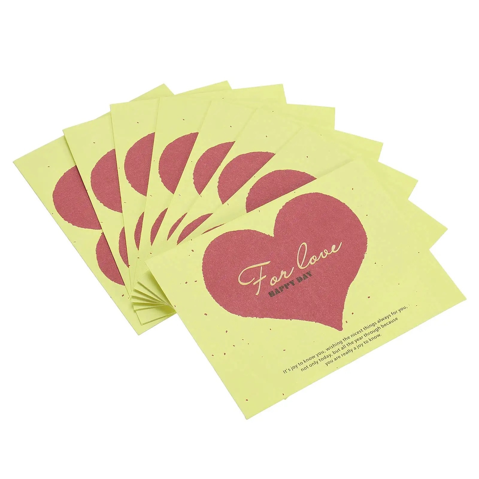 Custom Special Paper Card Kraft Paper Brown Envelope Packaging With Love Pattern