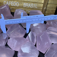 Quartz Rose de Madagascar de Haute Qualité, Cristal Rose Naturel de Forme Libre, Pierre Précieuse Polygone Irrégulière, Énergie de Guérison, Vente en Gros pour Décoration et Cadeau