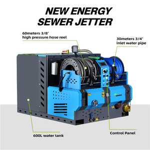 Machine de Nettoyage de Canalisations LICHIMA à <span class=keywords><strong>Haute</strong></span> <span class=keywords><strong>Pression</strong></span> Électrique Montée sur Véhicule, Grand Débit 300 Bar - Product Image 4