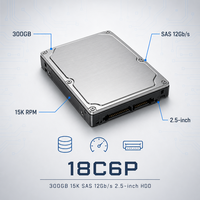 Disque dur SAS 12 Gbps 18C6P 300 Go 15K RPM 2,5 pouces pour serveur d'entreprise et centre de données 15000 RPM