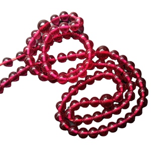 Yz nhà máy tùy chỉnh 5 # Màu Đỏ Corundum vòng hình dạng Pigeon máu đỏ Ruby tổng hợp Corundum đối với trang sức làm - Product Image 1