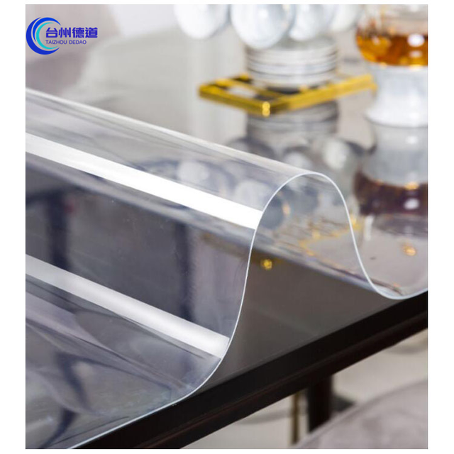 Transparent Waterproof PVC Modern Home Use Foldable Washable Stain Resistant Non-Slip Custom Logo Printed Table Cloth