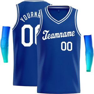 Maillot de basket-ball personnalisé pour hommes, débardeur à col en v, sublimé, respirant, unisexe, grande taille, nom d'équipe personnalisé 00 - Product Image 1