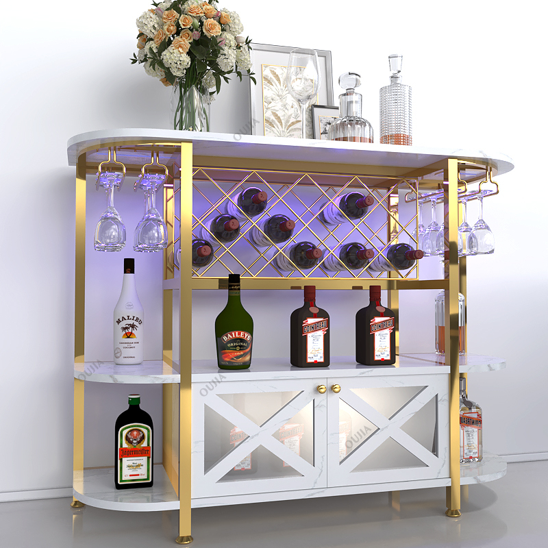 4 Tier Freestanding Metal Coffee Bar