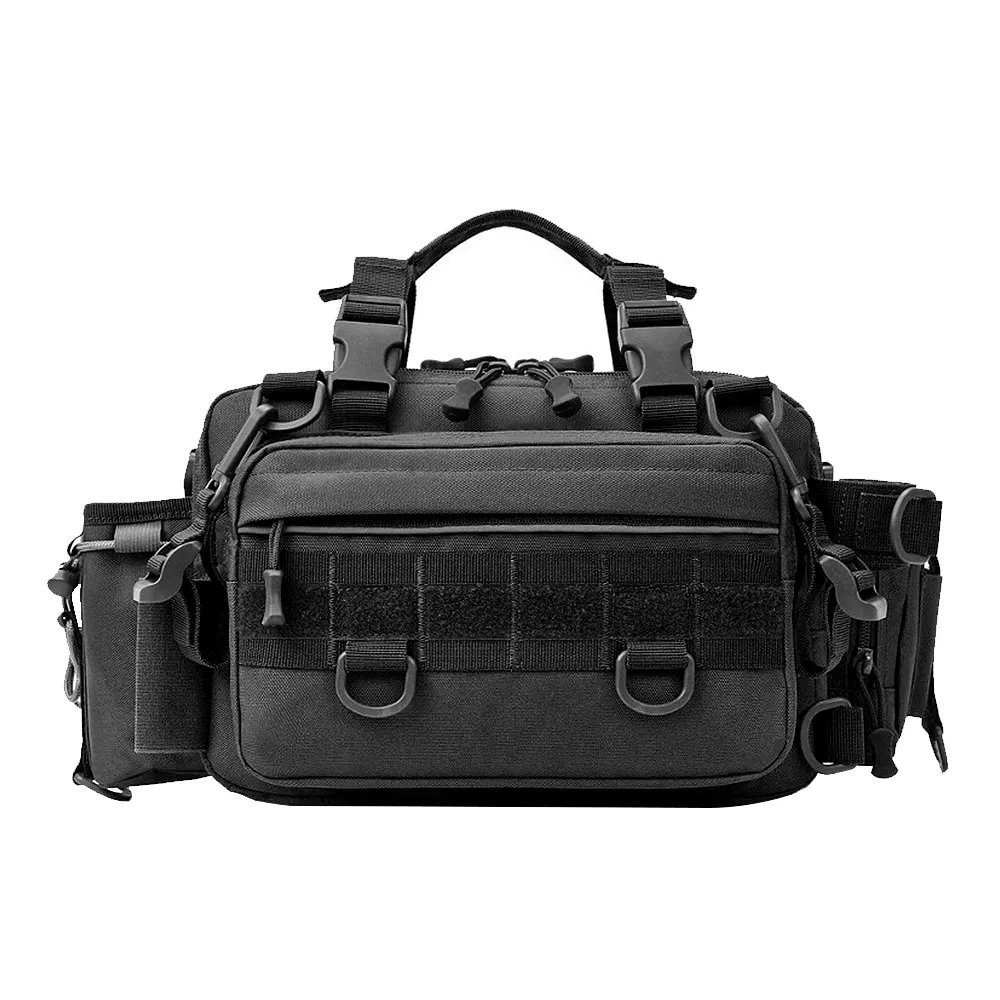 Paquet de pêche MOLLE sauvage en plein air tactique chasse Fanny Pack multifonctionnel Camo bandoulière moto bagages caméra sac