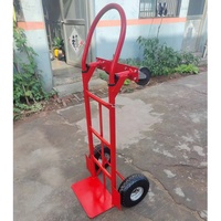 Carretilla de Plataforma Multifuncional de Alta Resistencia con Ruedas de 10 Pulgadas, Capacidad de Carga de 200 kg, Construcción de Hierro, Carro Silencioso para Uso en Almacenes