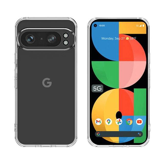 HMJ High Quality Soft TPU Clear Shockproof Phone Case for Google Pixel 6/7/8/9/10/10 Pro XL-Newest Models Thin Skin