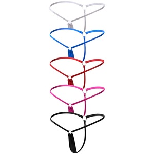 Culottes string sexy pour femmes, couleur unie, minimaliste, taille basse, sous-vêtements en jersey respirant - Product Image 1