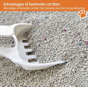 BEN JIE Litière pour chat en bentonite sphérique biodégradable, écologique, à agglomération rapide, sans poussière, 5L - Product Image 2