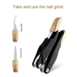 Dispositif pliant unique Ciseaux à ongles multifonctions et pince à incrustation d'ongles <span class=keywords><strong>pour</strong></span> pédicure <span class=keywords><strong>pour</strong></span> une utilisation de beauté <span class=keywords><strong>pour</strong></span> les doigts - Product Image 4