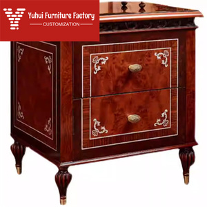 Britischer Stil Muschel-Intarsien Neoklassisches Schlafzimmer <span class=keywords><strong>Doppelbett</strong></span> <span class=keywords><strong>Ehebett</strong></span> Kopfteil-Schrank-Set - Product Image 3