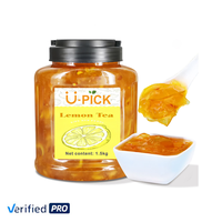 Jam Lemon Passion kualitas tinggi, teh Lemon, Puree, teh mawar OEM, botol saus Food Grade, 1.5kg, umur rak 12 bulan untuk jumlah besar