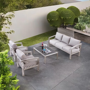 Haute qualité en métal extérieur canapé de jardin sectionnel foshan fabrication <span class=keywords><strong>pas</strong></span> <span class=keywords><strong>cher</strong></span> <span class=keywords><strong>prix</strong></span> en aluminium salon canapé patio ensemble - Product Image 2