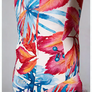 Maillot de cyclisme à manches courtes à imprimé floral tropical, respirant, séchage rapide, haut de gamme pour le cyclisme sur route, vêtements de cyclisme professionnels personnalisables - Product Image 6