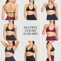 YNSEA OEM Ensemble 4 pièces : Veste courte à manches longues, Soutien-gorge dos nu, Short push-up froncé, Leggings – Tenue de sport et d'entraînement