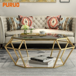 <span class=keywords><strong>Table</strong></span> basse <span class=keywords><strong>en</strong></span> verre transparent <span class=keywords><strong>à</strong></span> double couche de style nordique moderne pour salon, chambre <span class=keywords><strong>à</strong></span> coucher, canapé, meubles de luxe pour la maison - Product Image 6