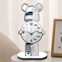 Reloj de Escritorio Estilo Influencer, Decoración Creativa para Sala de Estar, Comedor, Estudio, Dormitorio, Uso Doméstico, Moderno, Minimalista, Funcionamiento Silencioso