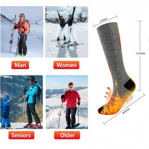 Chaussettes de <span class=keywords><strong>ski</strong></span> chauffantes CZFIT en gros, pour l'hiver et l'extérieur, thermiques, réglage de la température à trois niveaux, respirantes, non imperméables, piles incluses - Product Image 2