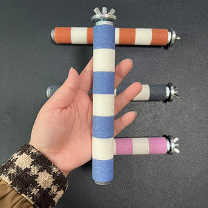 Jouet à mâcher oiseau perchoir perroquet jouet à mâcher patte matériaux naturels bâton de broyage oiseau jouets Cage - Product Image 2