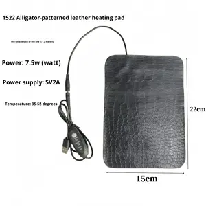 แผ่นรองนอนสัตว์เ<span class=keywords><strong>ล</strong></span>ี้ยงแบบหรูหรา ข้ามพรมแดน ใช้พอร์ต USB ให้ความร้อน ทำจากหนัง <span class=keywords><strong>PU</strong></span> สำหรับปีนป่าย ป้องกันรอยขีดข่วน กันน้ำ และเก็บความร้อน - Product Image 6