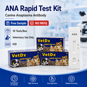 Kit de Prueba Rápida Veterinaria EHR/<span class=keywords><strong>LYM</strong></span>/ANA, Kit de Diagnóstico de Enfermedades de Garrapatas Caninas para Clínica Veterinaria - Product Image 2