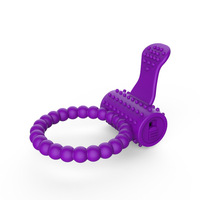 Vibrierender Ring für Männer mit Doppelspitzen zur Stimulation, USB-Aufladbar, Wasserdicht, Paar-Vibrator für Erwachsene