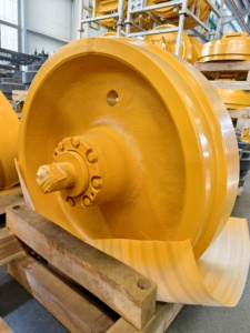 Suku Cadang Undercarriage Alat Berat OEM Bulldozer Excavator Cat <span class=keywords><strong>Idler</strong></span> Wheel untuk <span class=keywords><strong>Caterpillar</strong></span> D9D9L D10 - Product Image 4