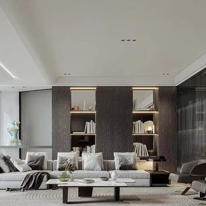 Modern Style High End Open <b>Shelves</b> Solid Wood With Wood Grain Display Cabinets for Book in Dining Room - Product Image 1