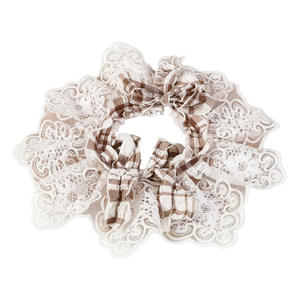 Écharpe et collier pour animaux de compagnie en dentelle de polyester, réglable, élastique, motif à carreaux de dessin animé, toutes saisons, accessoires multi-fêtes - Product Image 5