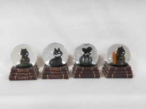 Globi di neve in Polyresin, globi di acqua <span class=keywords><strong>Gufo</strong></span> <span class=keywords><strong>nero</strong></span> di Halloween sulla testa del cranio - Product Image 5