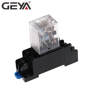 GEYA Mini genel amaçlı röle HH54P MY3 DC 5A 110V 220V modüler bobin röle