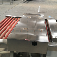 Machine de lavage et de séchage de verre E-WORLD pour le traitement du verre plat, épaisseur 3-19 mm, construction en acier, couleur argent