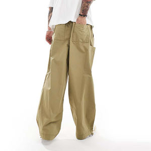 <span class=keywords><strong>Pantaloni</strong></span> sportivi Casual in cotone 100% da <span class=keywords><strong>uomo</strong></span> su misura <span class=keywords><strong>pantaloni</strong></span> Cargo con paracadute a palloncino oversize e chiusura in vita con elastico alto - Product Image 2