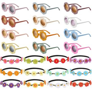 Daisy <b>Headband</b> And <b>Sunglasses</b> Set For Halloween Christmas Costume Accessories Spring Summer Fashion Props Non Woven Gift - Product Image 5